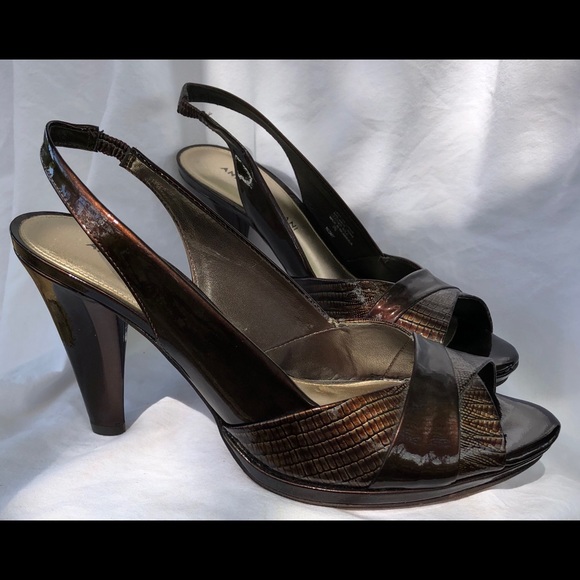 ⬇️⬇️ GORGEOUS Brown Patton Leather ANTONIO MELANI - Picture 1 of 5